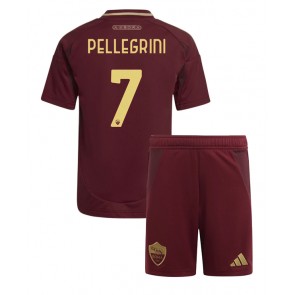 AS Roma Lorenzo Pellegrini #7 Domaci Dres za Dječji 2024-25 Kratak Rukavima (+ kratke hlače)